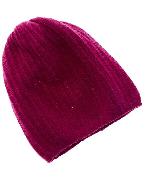 Stitched Slouchy Cashmere Hat