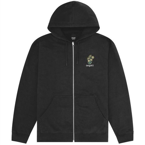 Women's Bouquet Zip Hoodie In Black