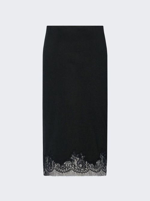 Mea Silk Skirt Black