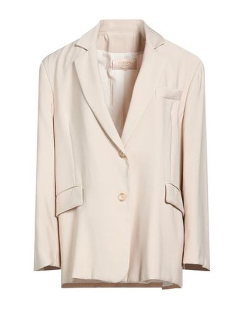 Woman Blazer Beige Size 8 Linen, Lyocell