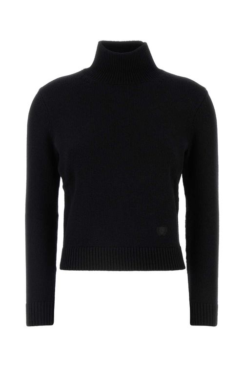 Black Wool Blend Sweater