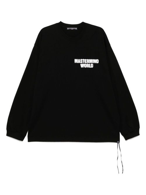Mastermind World logo-printed t-shirt - Black