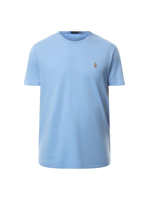 Mens Custom Slim Fit Soft T-Shirt in Sky Blue, Cotton