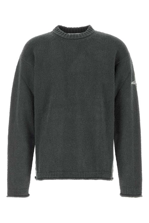 Neck Sweater — Gray