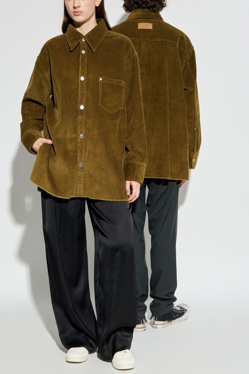Corduroy Shirt, Unisex, Green