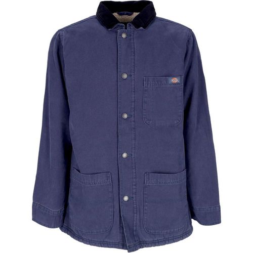 Men's Workwear Jacket Duck Canvas Chore Coat Stone Washed Navy