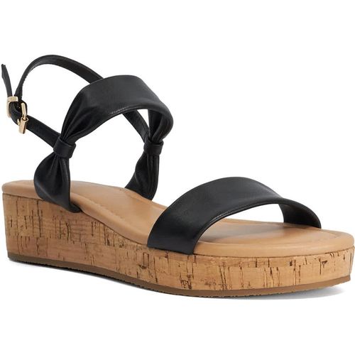 Dune London Womens Ladies Laliz - Leather Flatform Sandal - Black