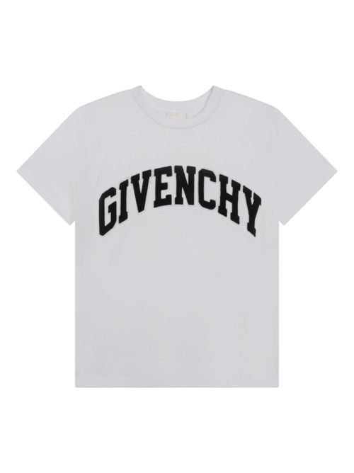 Logo-patch short-sleeve T-shirt - White