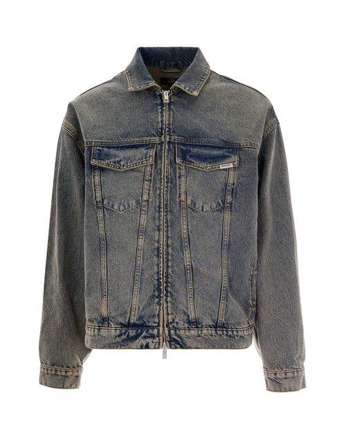 Blue Denim Shirt Collar Jacket