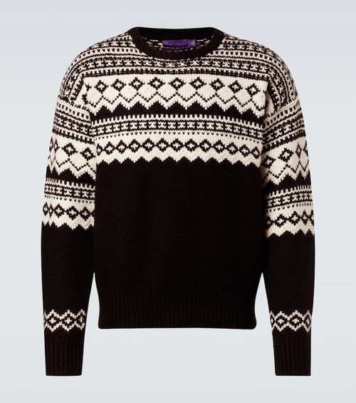 Intarsia cashmere sweater