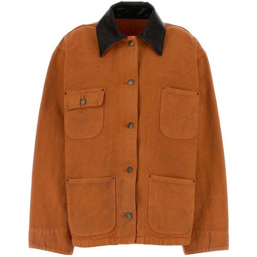 Prada Orange Denim Jacket