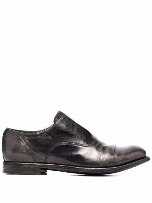 Laceless derby shoes - Black