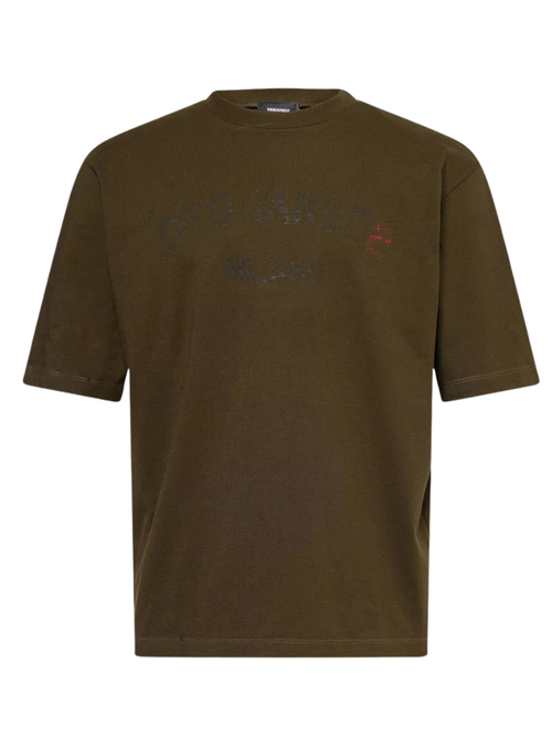 Dsquared2 Milan Logo Military Green T-Shirt - Green