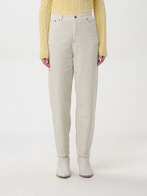 Pants Woman color Cream