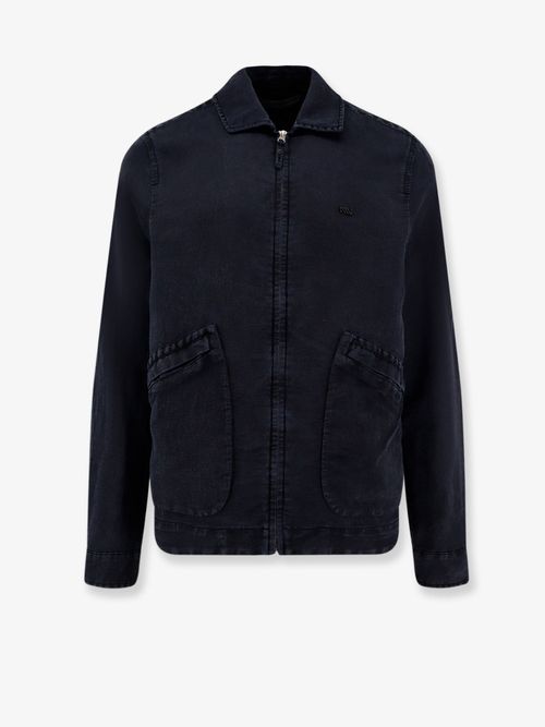 Polyamide-Silk Blend Jacket — Navy