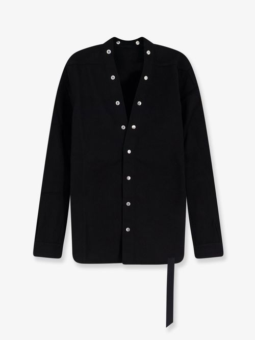 Cotton Canvas V-Neck Shirt - Size S
