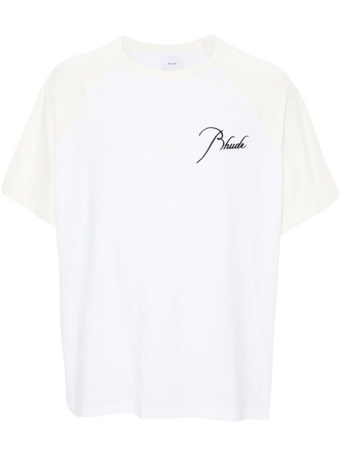 Logo raglan T-shirt - White