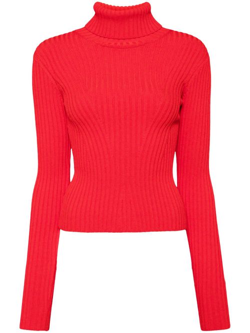 Roll-neck top - Red