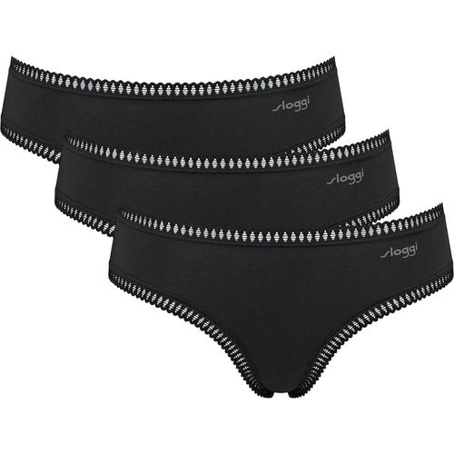 Sloggi Womens Slip - Black Polyamide - X-Sma