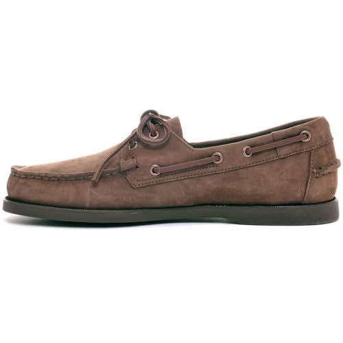 Sebago Docksides Portland Nubuck Men’s Boat Shoes - Durable Flexible Nubuck