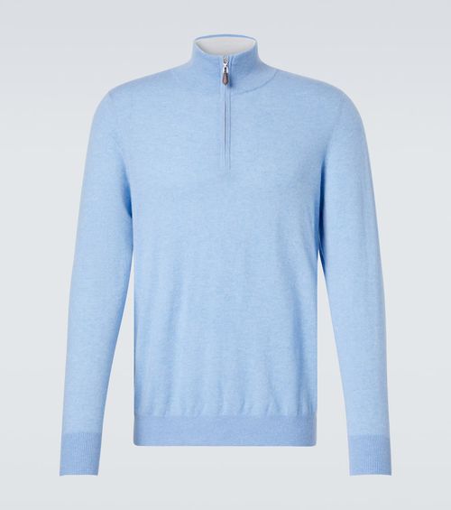 Mr Fenchurch cashmere half-zip sweater