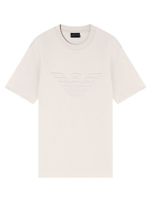 Beige Logo Crew Neck T-Shirt