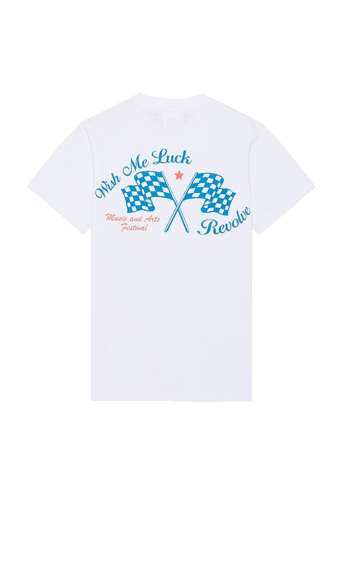 Wish Me Luck x REVOLVE First Pick T-Shirt in White.  XL/1X. Also in L