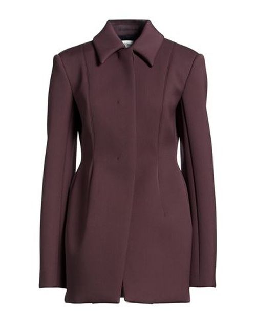Woman Jacket Plum Size 10 Polyester, Virgin Wool