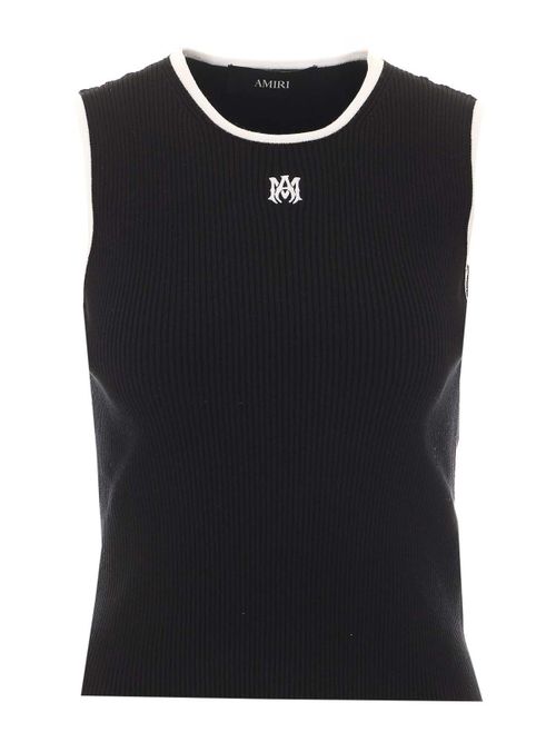 Black ma knit tank top