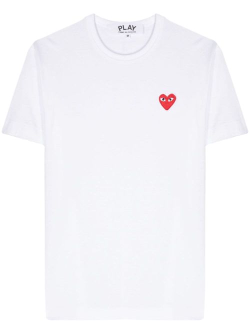 Signature Heart Patch T-shirt — White