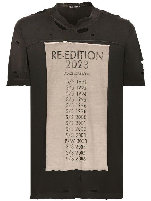Re-Edition 2023 print T-shirt - Black