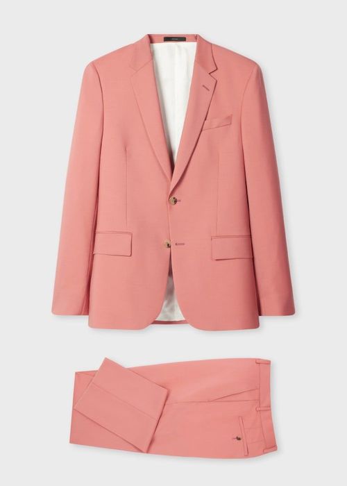 The Soho - Tailored-Fit Pink Wool-Mohair Suit