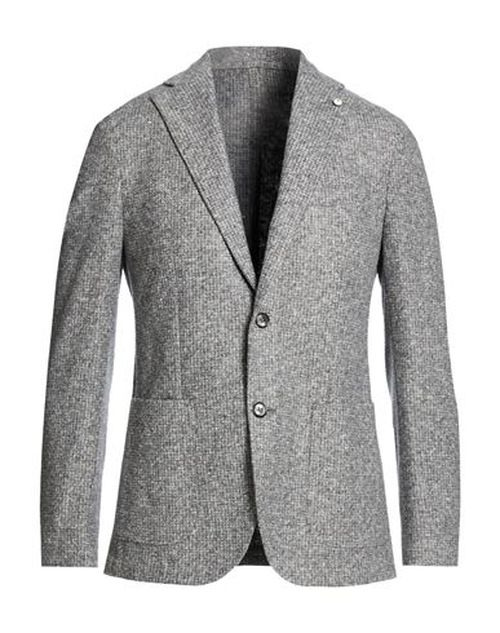L. b.m. 1911 Man Blazer Grey Size 40 Acrylic, Cotton, Polyester, Virgin Wool