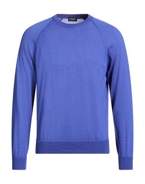 Man Sweater Blue Size 40 Cashmere, Merino Wool, Silk