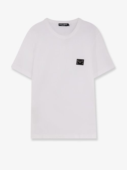 Metal Logo Plaque T-Shirt — White