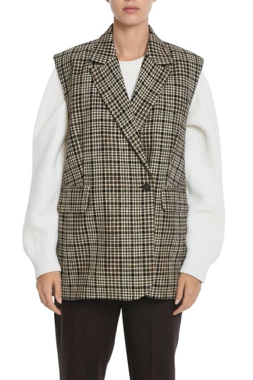 Multicolor Checks Notched Lapel Blazer