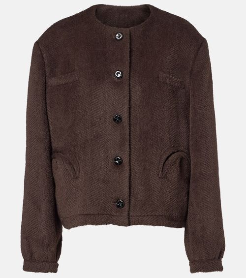 Blazé Milano Gliss chevron alpaca and wool jacket