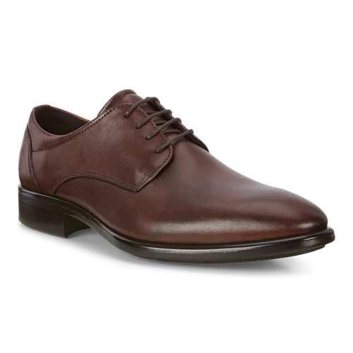 Citytray - Men's Leather Derby Shoe - Brown