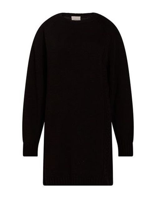 Woman Mini dress Dark brown Size M Acrylic, Wool, Viscose, Alpaca wool