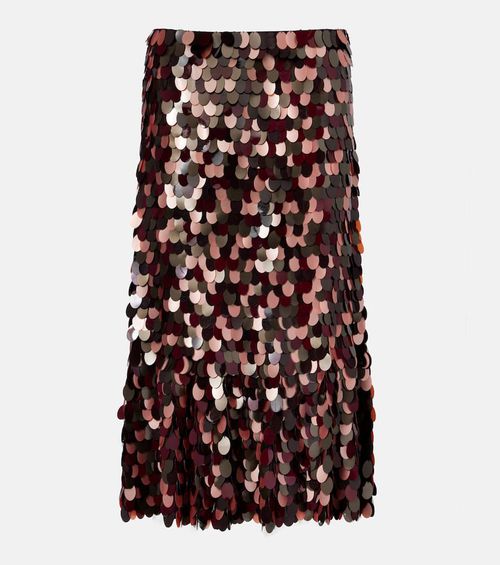 Sequined midi skirt