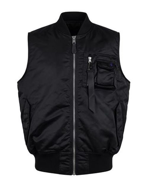 Man Vest Black Size L Nylon