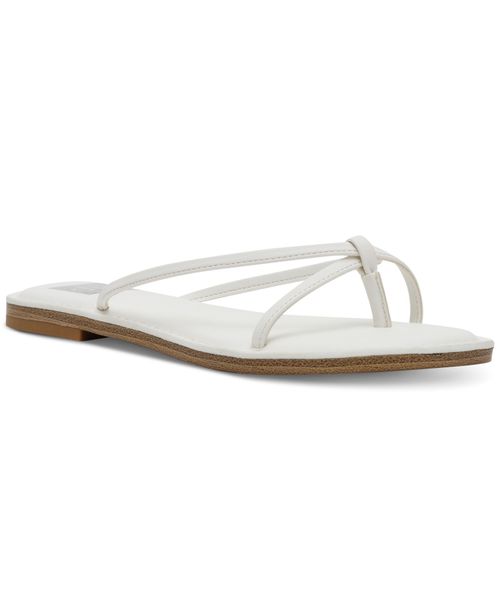 Women's Jumpie Thong Flip Slide Flats Sandals - White