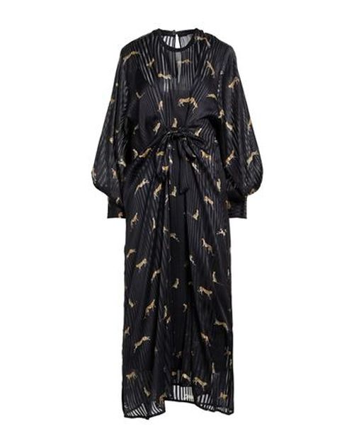 Woman Maxi dress Black Size 10 Silk