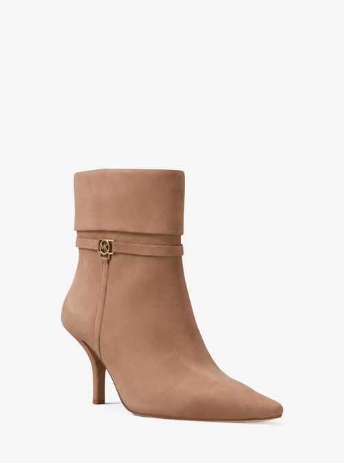 Nalia Polyester Microsuede Boot in Brown - size 7.5