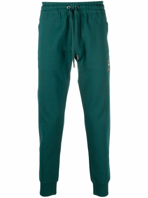 Drawstring-waist track pants - Green
