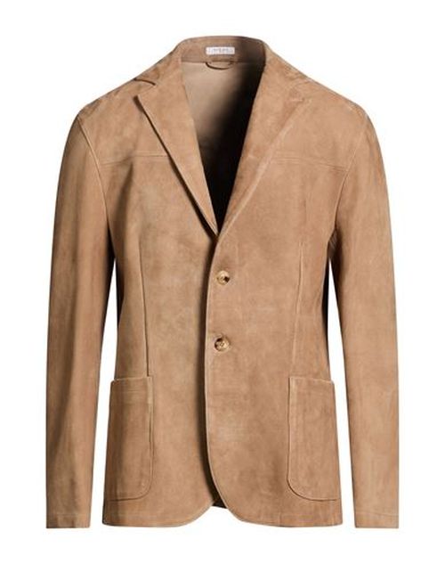 Man Blazer Camel Size M Leather