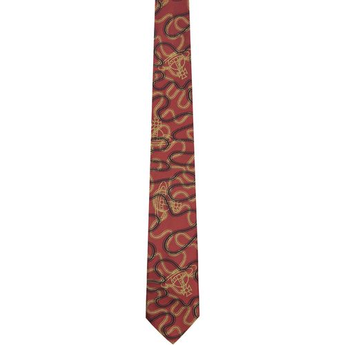 Red 8.5cm Orb Tie