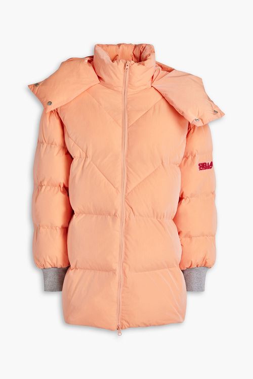Quilted shell hooded jacket - Orange - IT 40