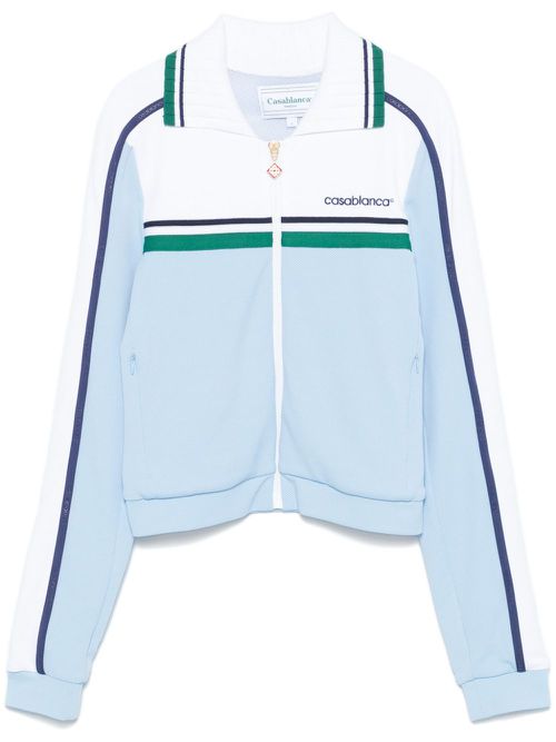 Piqué track jacket - 01 PALE BLUE