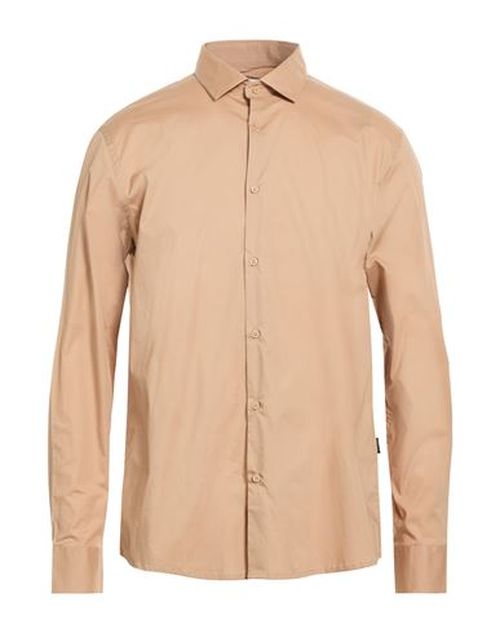 Man Shirt Light brown Size XL Cotton, Elastane